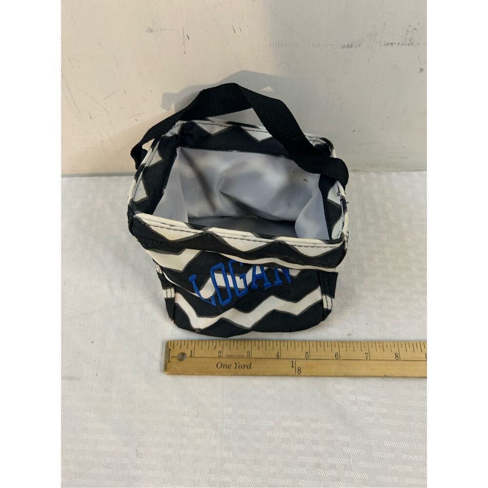 31” Thirty-one 6" square chevron pattern “Logan”Black/ White - Picture 6 of 6